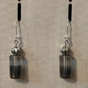Whisper of Silver and Glass Earrings